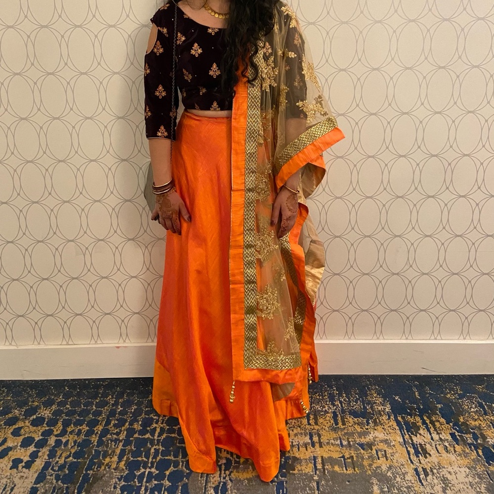 Indian lengha wedding sangeet outfit